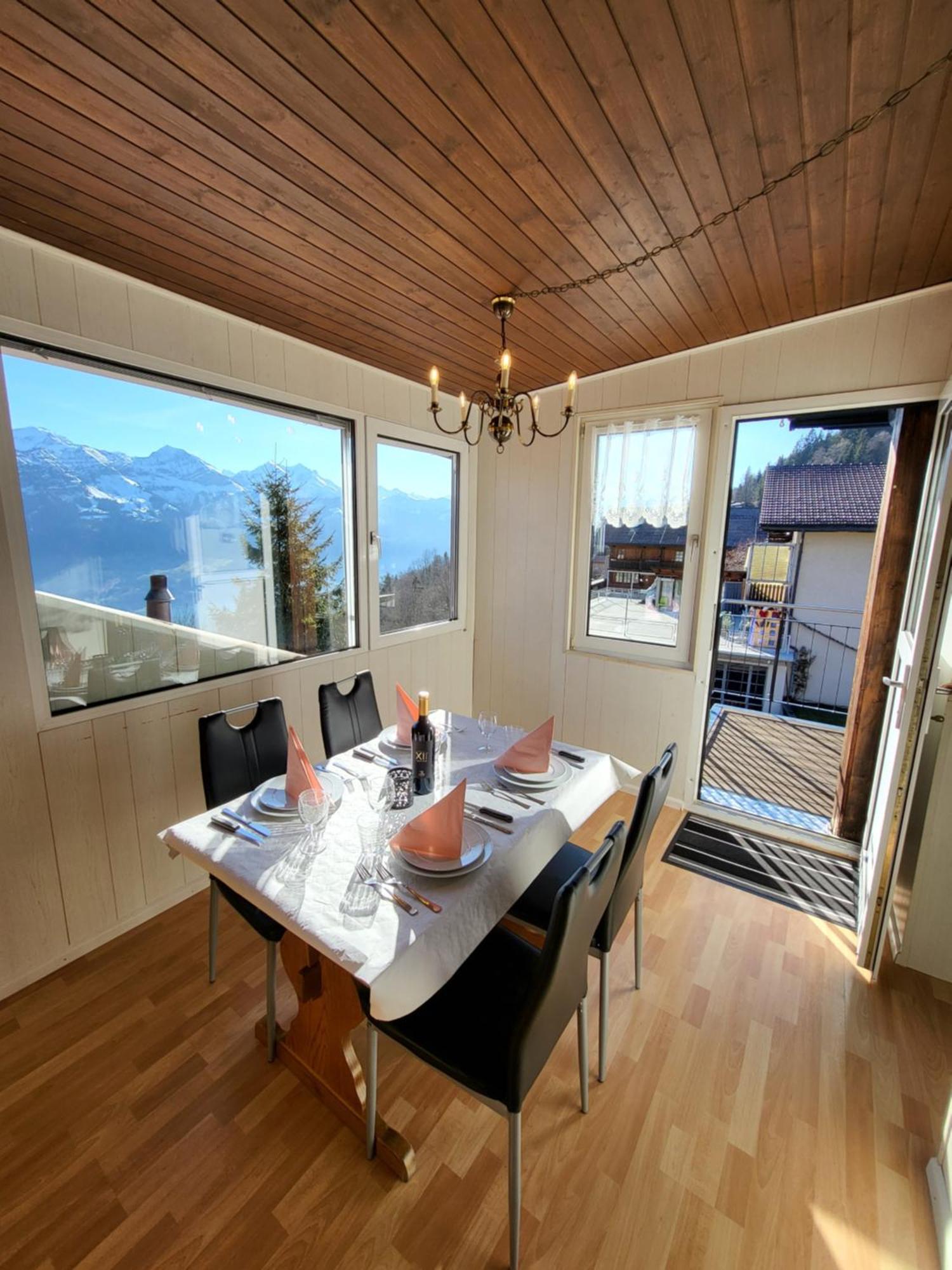 Chalet Lilo 4 Zimmer Big View Beatenberg Extérieur photo