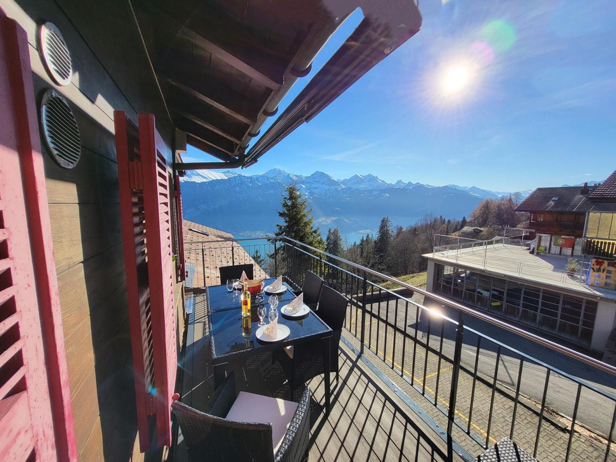 Chalet Lilo 4 Zimmer Big View Beatenberg Extérieur photo